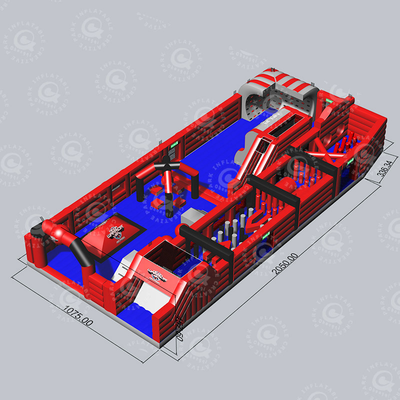 Commercial Ninja Inflatable Parks for Business Rentals
